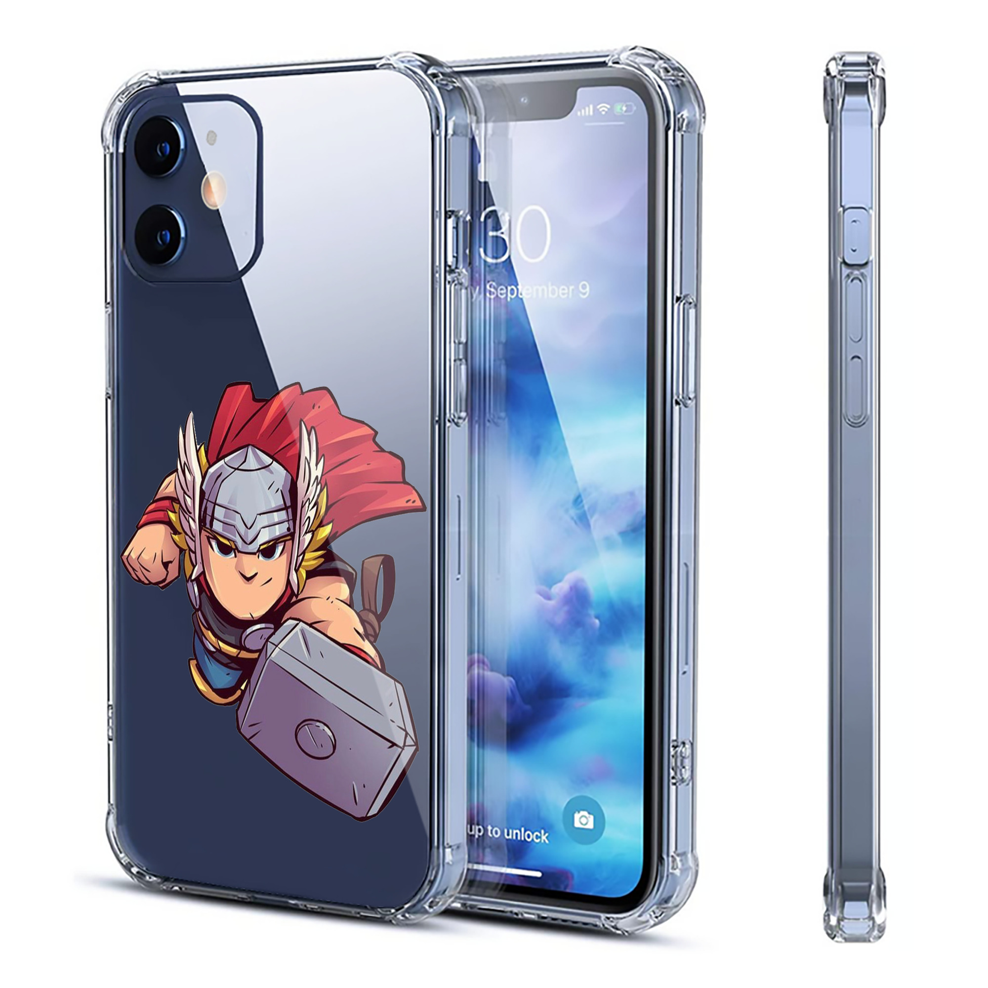 （画像用） アベンジャーズ The Avengers 【iPhone 12シリーズ対応】透明スマホケース（クリアソフトケース）